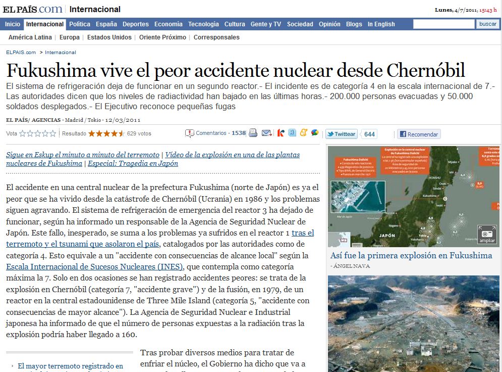 Accident nuclear de Fukushima | Recurso educativo 33860