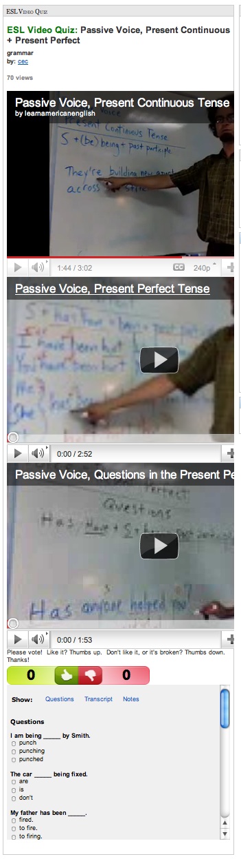 Video: Passive voice for present continuous and present perfect | Recurso educativo 34121