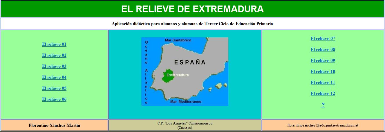El relieve de Extremadura | Recurso educativo 34629