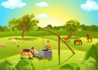 Puzzle Nivel 4: Escena Rural | Recurso educativo 35258