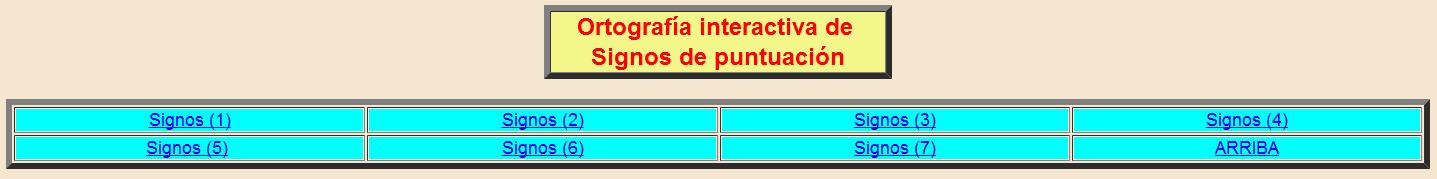 Ortografía interactiva de  Signos de puntuación | Recurso educativo 36499