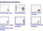 Acrostic poems | Recurso educativo 38313