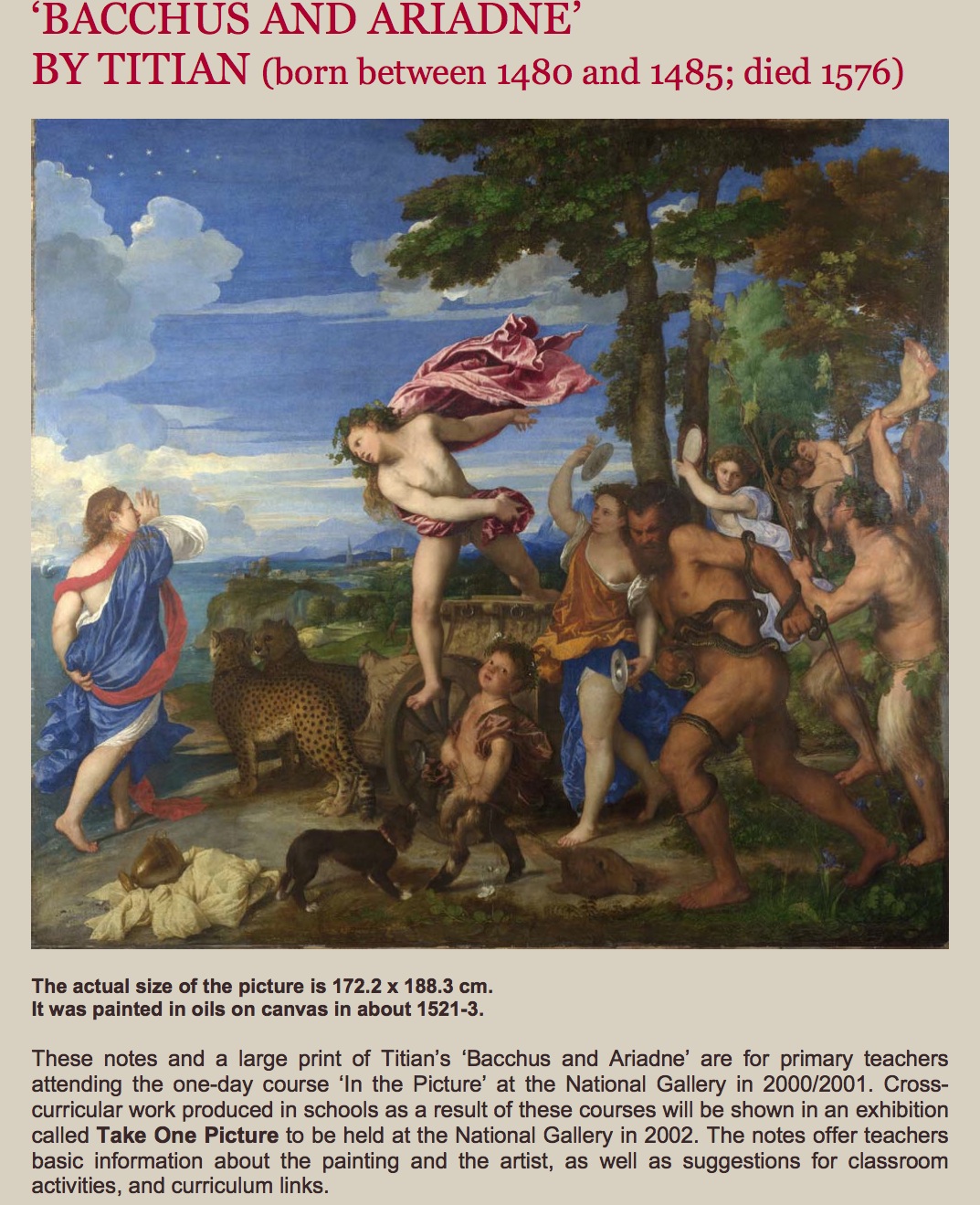 Painting: Bacchus and Ariadne, 1521-3 | Recurso educativo 39446
