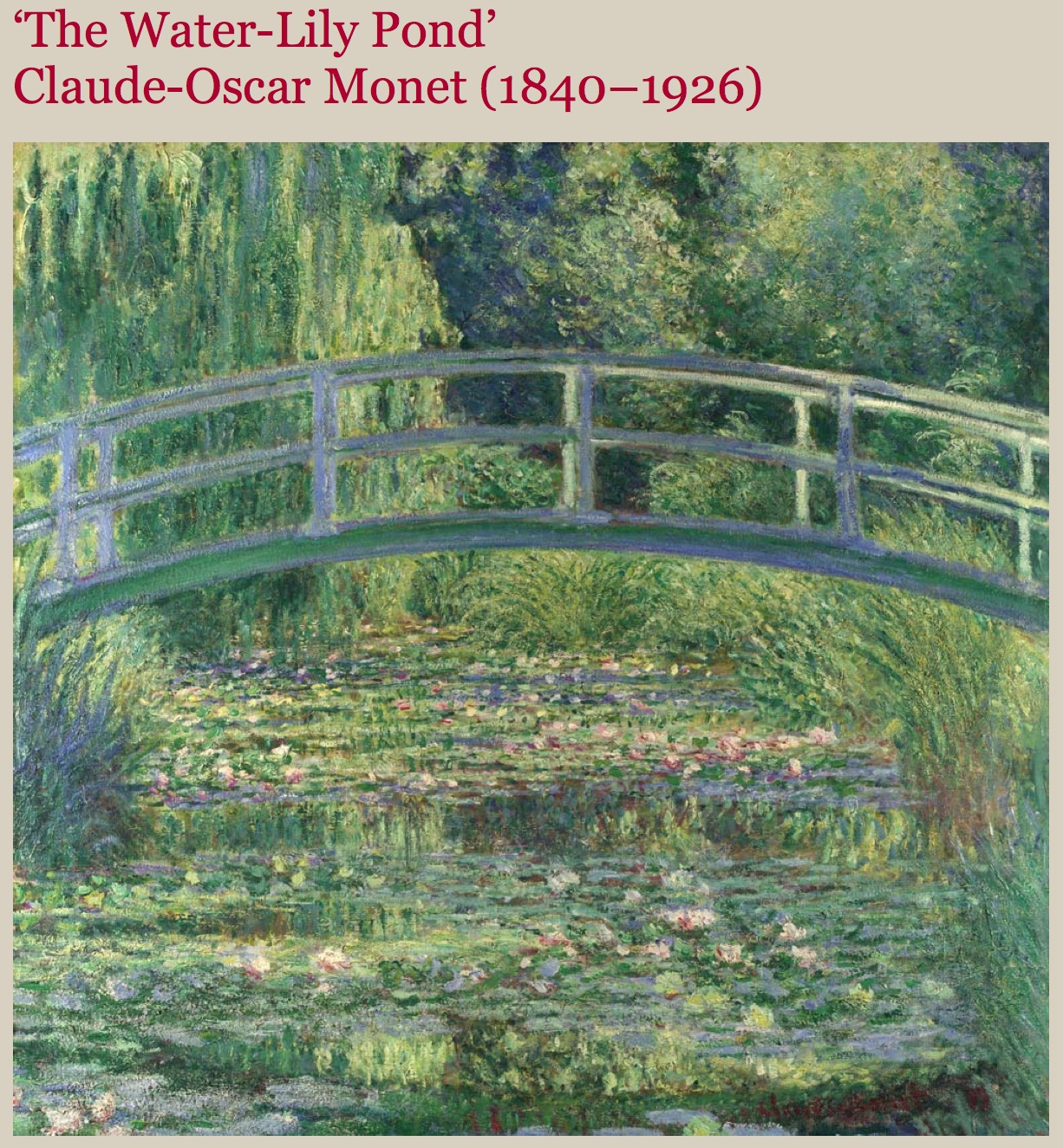 Painting: The Water-Lily Pond, 1899 | Recurso educativo 39566