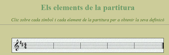 Els elements de la partitura | Recurso educativo 42294