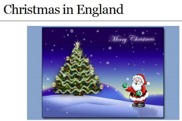Webquest: Christmas in England | Recurso educativo 42991