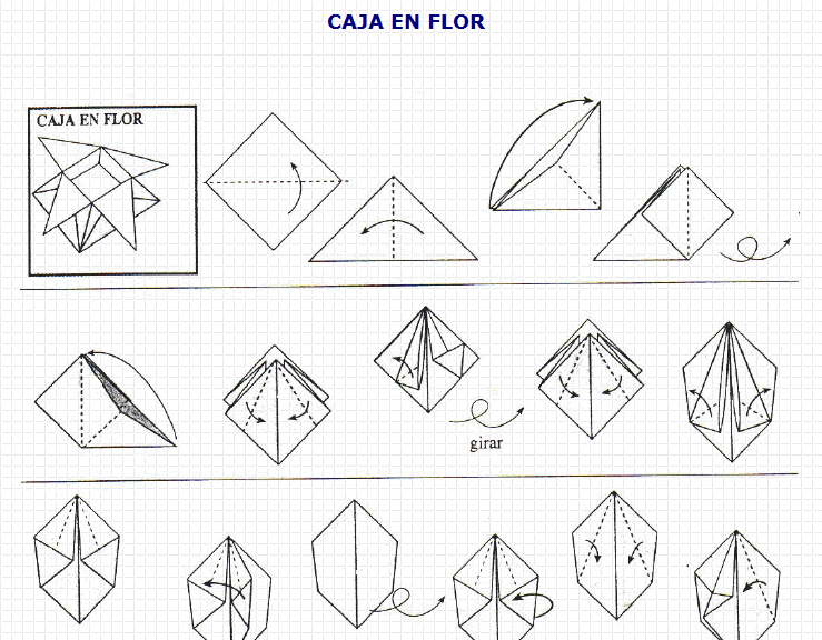 Origami: caja en flor | Recurso educativo 49719