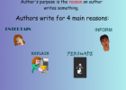 Author's purpose | Recurso educativo 50515