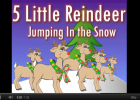 Song: 5 little reindeer | Recurso educativo 50747
