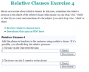 Relative clauses | Recurso educativo 59811