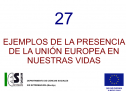 27 Ejemplos de la presencia de la Unión Europea en nuestras vidas | Recurso educativo 60842