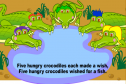 Story: Five hungry crocodiles | Recurso educativo 16922
