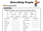 Describing people | Recurso educativo 20698