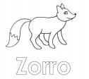 Rellenar letras: Zorro | Recurso educativo 25047