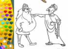 ¡A Colorear!: Julio César con un galo | Recurso educativo 27124