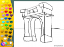 ¡A Colorear!: Arco de Triunfo | Recurso educativo 27130