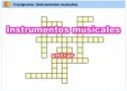 Crucigramas: instrumentos musicales | Recurso educativo 29100