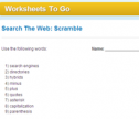Search the web: Scramble | Recurso educativo 69009
