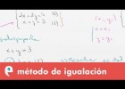 Sistemas de ecuaciones: método de igualación | Recurso educativo 110013