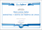 Curso de Marketing y ventas en tiempos de crisis | MasSaber | Recurso educativo 114104