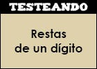 Restas de un dígito | Recurso educativo 353088