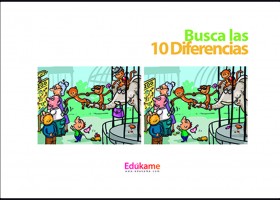 Imprimible Encuentra las 10 diferencias en el Zoo | Recurso educativo 421208