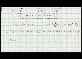 Ley de Coulomb - Tres Cargas Electricas Alineadas - Electromagnetismo -Video | Recurso educativo 628542