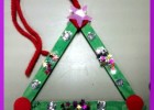 Jugando y aprendiendo juntos: Adorno de Navidad: árbol con purpurina | Recurso educativo 687539