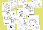 Fichas de abecedario para aprender y colorear | Recurso educativo 72402
