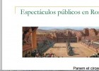 Espectacles públics a Roma | Recurso educativo 732516