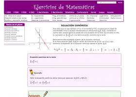 Equació segmentària (o canònica) de la recta | Recurso educativo 759890