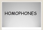 HOMOPHONES EX SM | Recurso educativo 765697