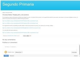 Fitxes per treballar els euros | Recurso educativo 770319