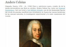 Biografia d'Anders Celsius | Recurso educativo 775985