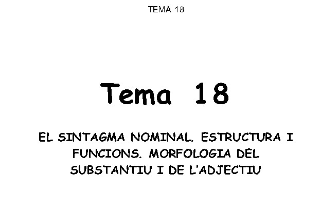 El sintagma nominal | Recurso educativo 36817