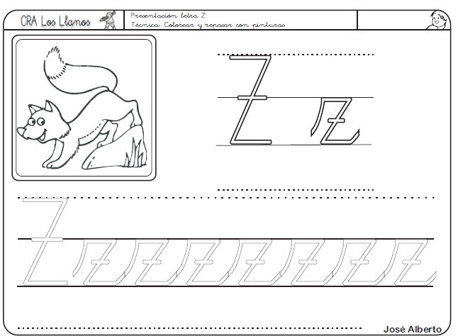 Lectoescritura: Z | Recurso educativo 39661