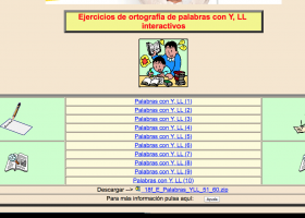 Ejercicios de ortografía de palabras con Y, LL | Recurso educativo 683633