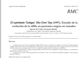 Estudio de la evolución de la sífilis en pacientes negros no tratados | Recurso educativo 737768