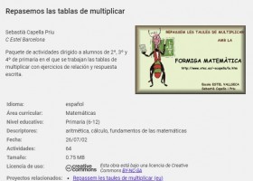 Les taules de multiplicar | Recurso educativo 786683